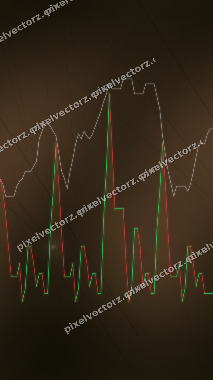 Nahtloser Neon Diagramm Hintergrund in Bernstein und Orange