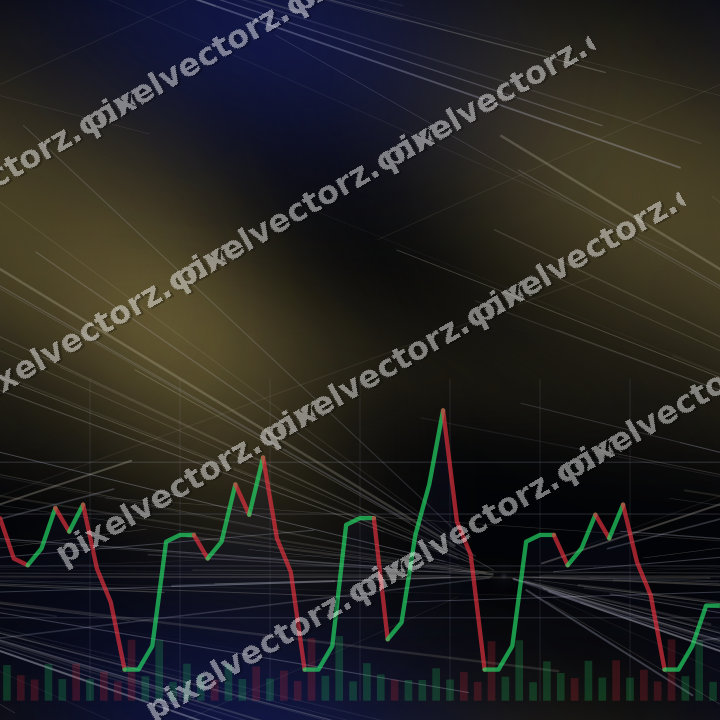 Nahtloser Neon Diagramm Hintergrund in Blau und Bernstein