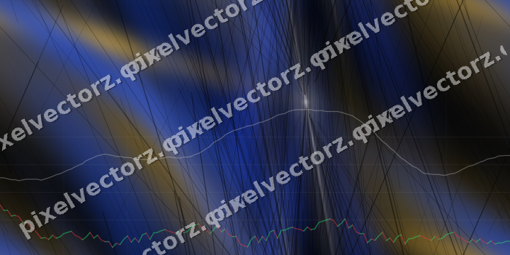 Nahtloser Neon Diagramm Hintergrund in Bernstein und Blau