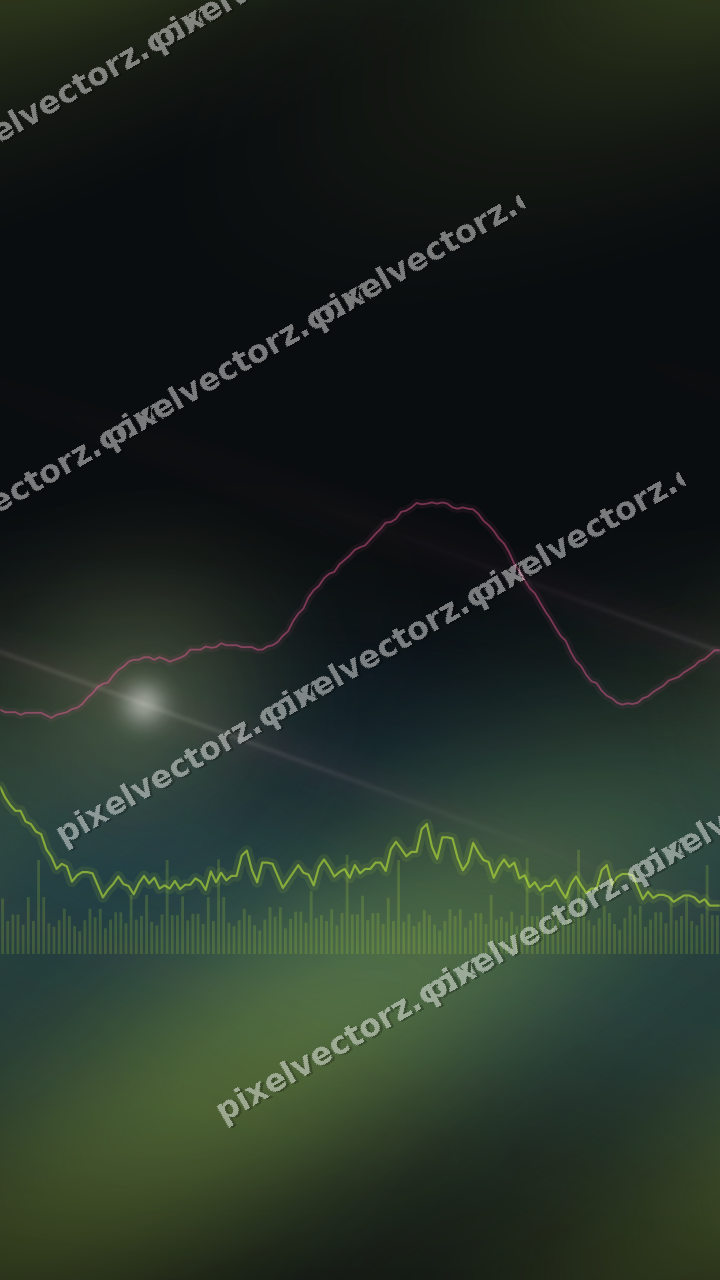 Nahtloser Neon Diagramm Hintergrund in Limette und Bernstein