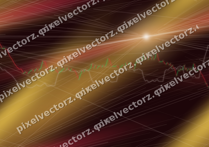 Nahtloser Neon Diagramm Hintergrund in Orange und Bernstein
