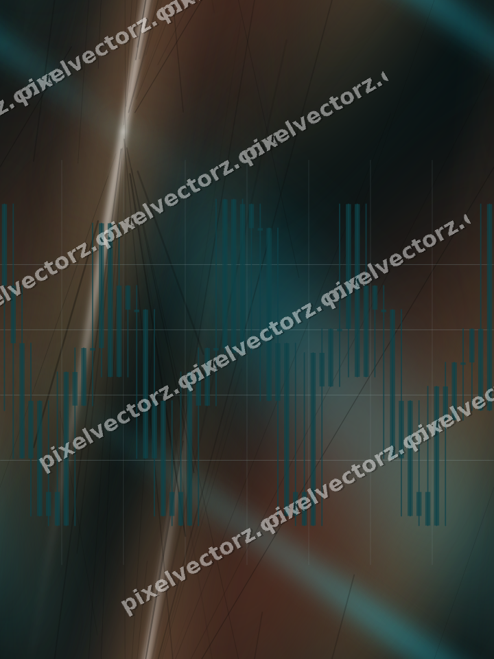 Nahtloser Neon Diagramm Hintergrund in Petrol und Orange