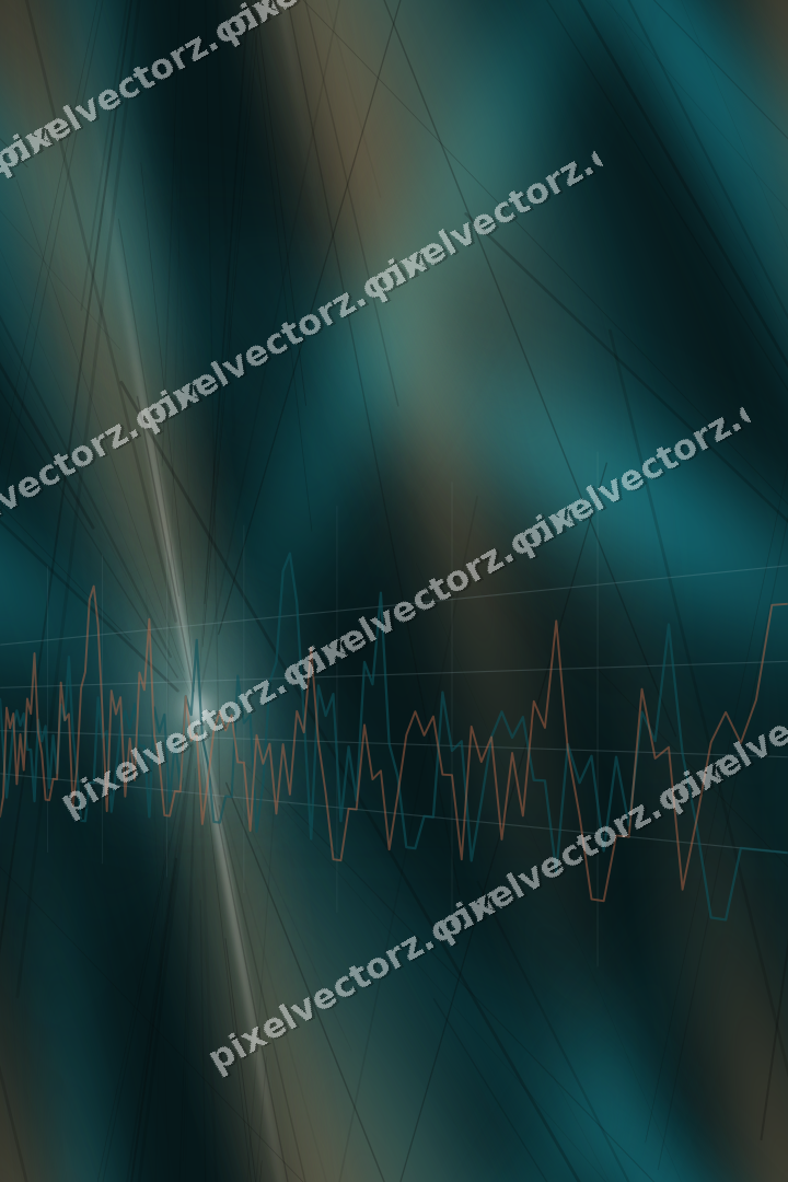 Nahtloser Neon Diagramm Hintergrund in Petrol und Orange