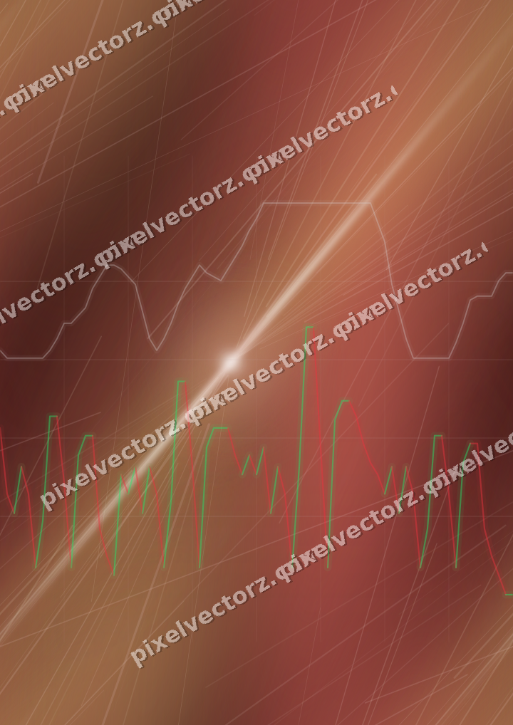 Nahtloser Neon Diagramm Hintergrund in Rot und Orange
