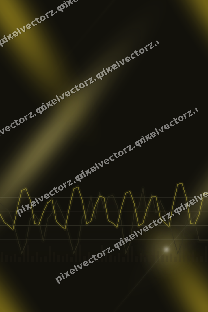 Nahtloser Neon Diagramm Hintergrund in Bernstein und Gelb