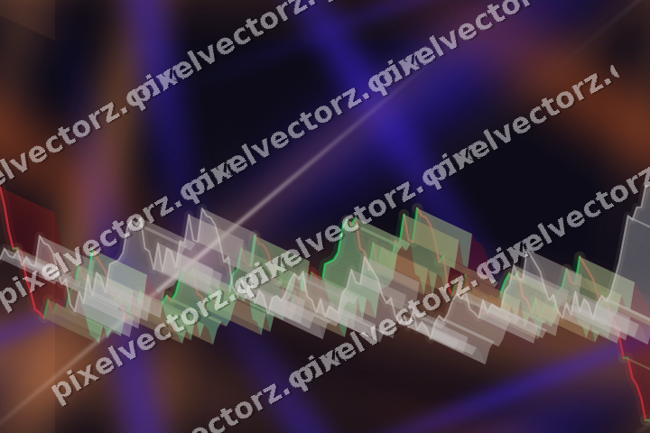 Nahtloser Neon Diagramm Hintergrund in Orange und Blau