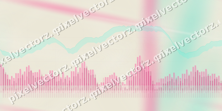 Nahtloser Pastell Diagramm Hintergrund in Rosa und Orange