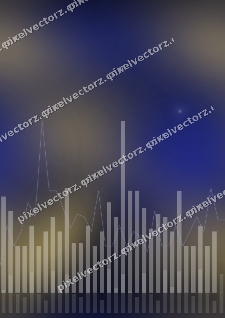 Nahtloser Neon Diagramm Hintergrund in Blau und Bernstein
