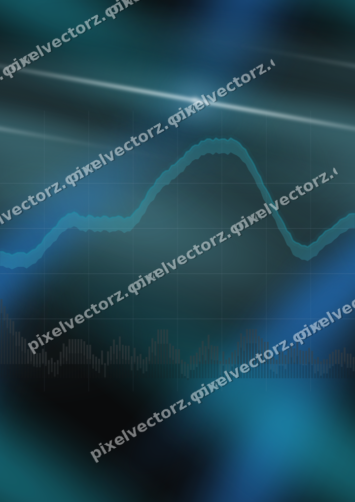 Nahtloser Neon Diagramm Hintergrund in Blau und Petrol