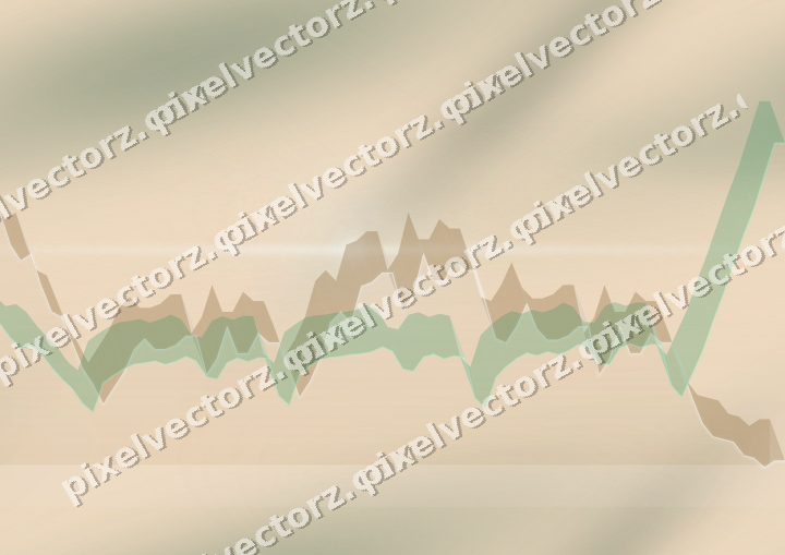 Nahtloser Pastell Diagramm Hintergrund in Dunkelgrün und Orange
