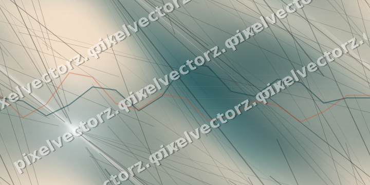 Nahtloser Pastell Diagramm Hintergrund in Dunkelpetrol und Orange