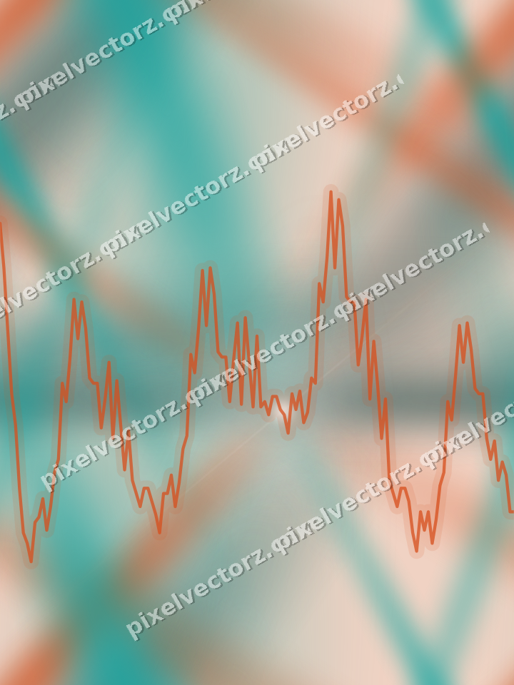 Nahtloser Pastell Diagramm Hintergrund in Orange und Petrol