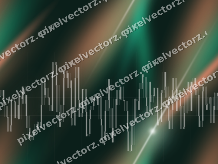 Nahtloser Neon Diagramm Hintergrund in Grün und Orange