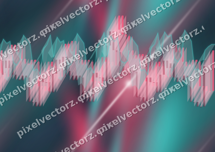 Nahtloser Neon Diagramm Hintergrund in Rosa und Bernstein