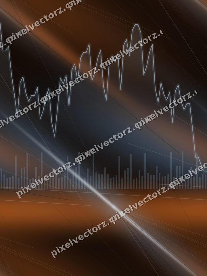 Nahtloser Neon Diagramm Hintergrund in Blau und Orange