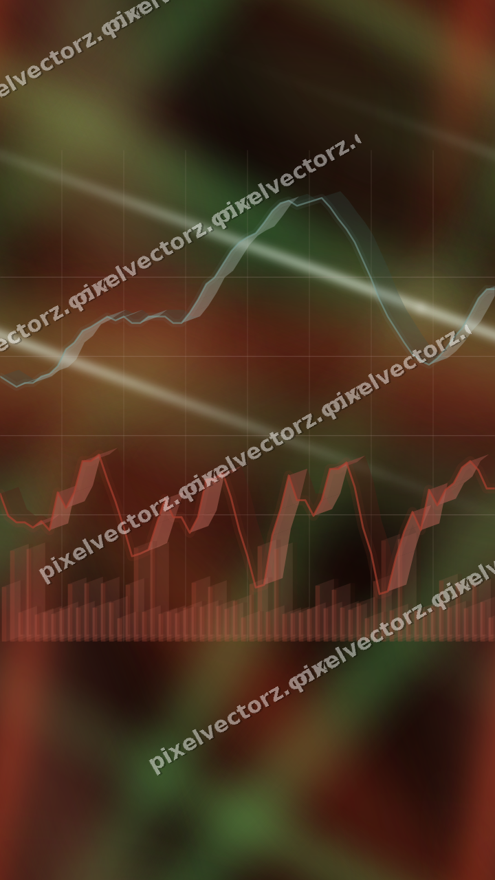 Nahtloser Neon Diagramm Hintergrund in Rot und Orange