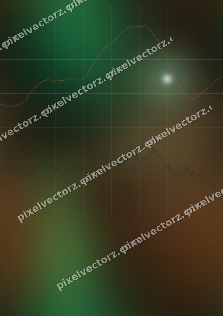 Nahtloser Neon Diagramm Hintergrund in Grün und Orange