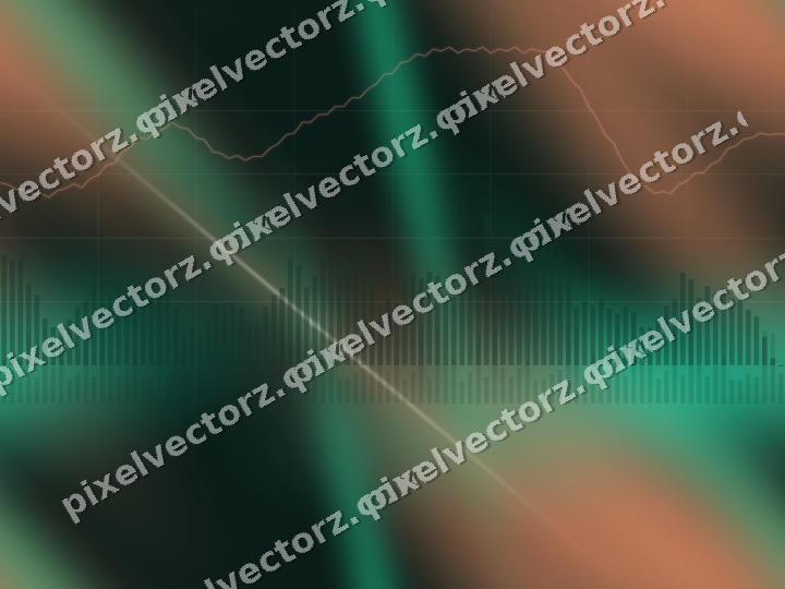 Nahtloser Neon Diagramm Hintergrund in Grün und Orange