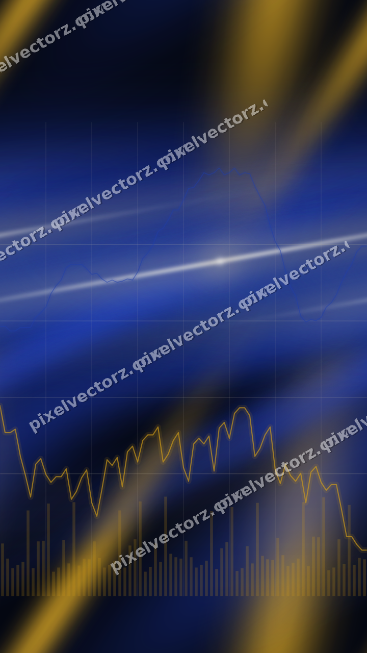 Nahtloser Neon Diagramm Hintergrund in Bernstein und Blau