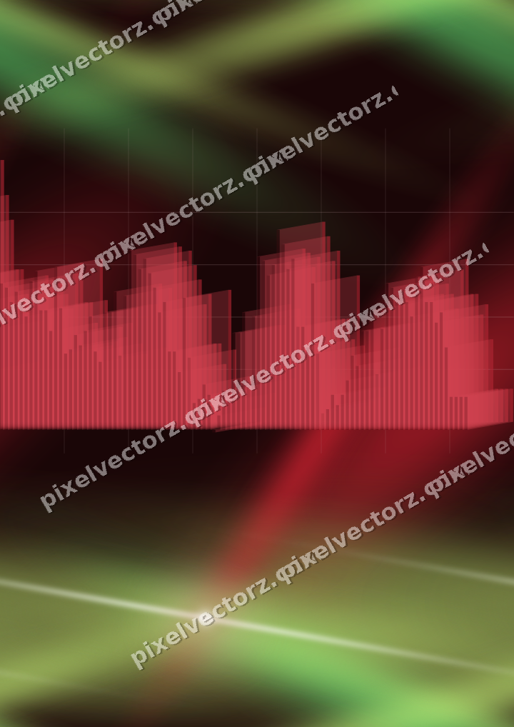 Nahtloser Neon Diagramm Hintergrund in Rot und Grün