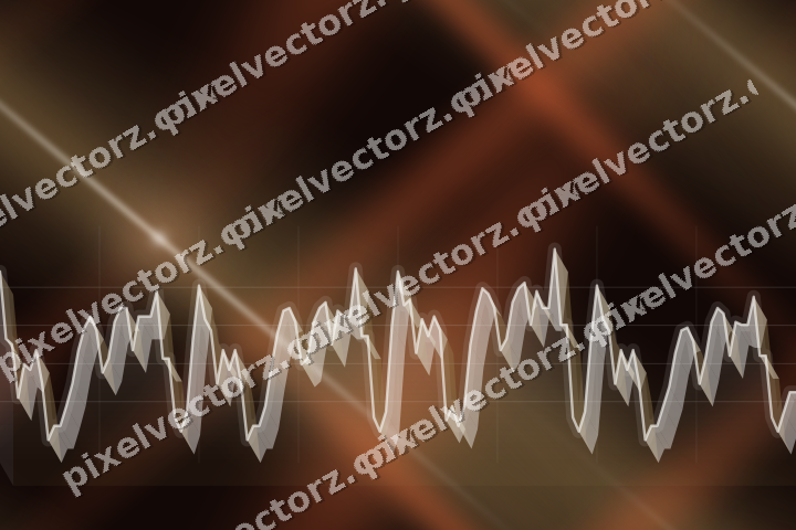 Nahtloser Neon Diagramm Hintergrund in Orange und Bernstein
