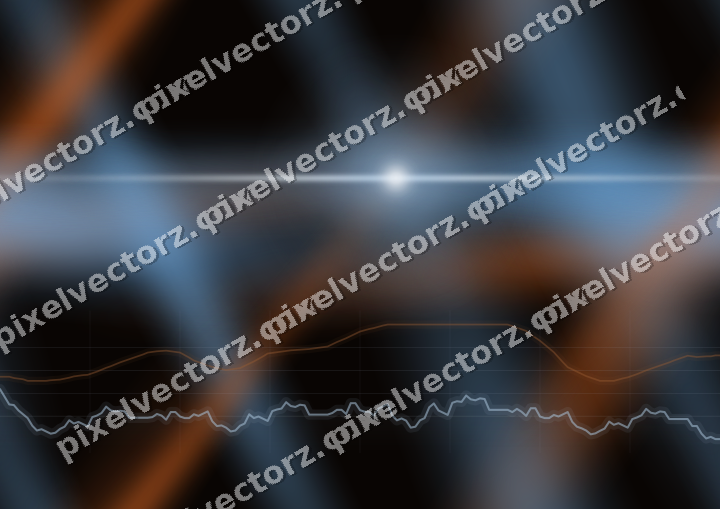 Nahtloser Neon Diagramm Hintergrund in Blau und Orange