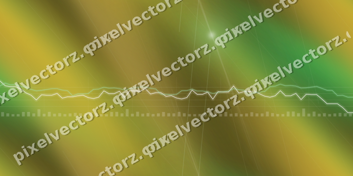 Nahtloser Neon Diagramm Hintergrund in Grün und Bernstein