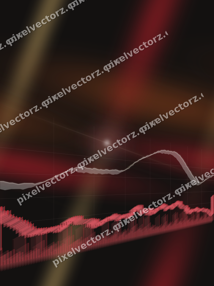 Nahtloser Neon Diagramm Hintergrund in Rot und Bernstein