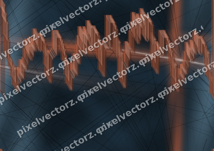 Nahtloser Neon Diagramm Hintergrund in Orange und Türkis