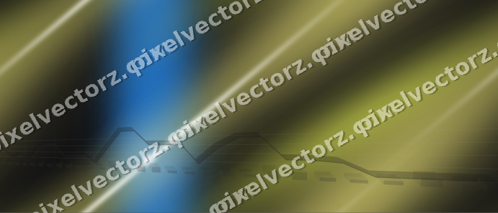 Nahtloser Neon Diagramm Hintergrund in Blau und Gelb