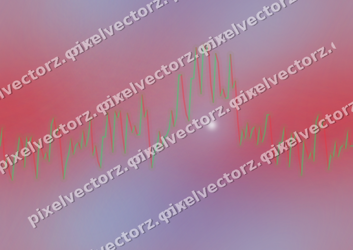 Nahtloser Neon Diagramm Hintergrund in Blau und Rot