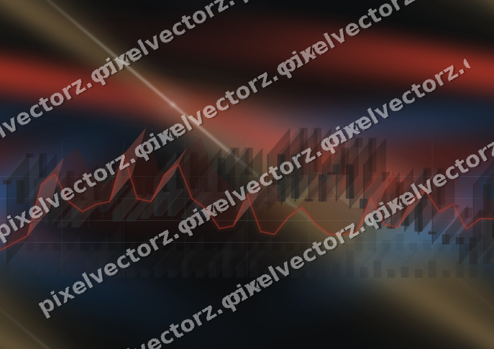 Nahtloser Neon Diagramm Hintergrund in Blau und Rot