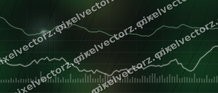 Nahtloser Neon Diagramm Hintergrund in Grün und Bernstein