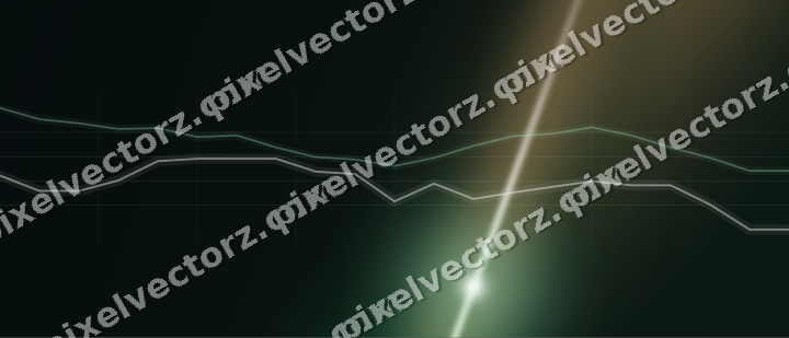 Leuchtender Neon Diagramm Hintergrund in Grün und Orange