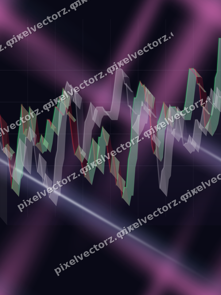 Nahtloser Neon Diagramm Hintergrund in Violett und Blau