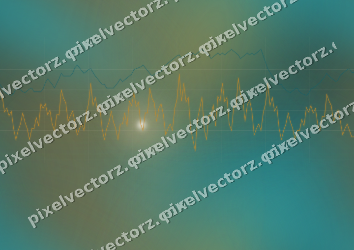 Nahtloser Neon Diagramm Hintergrund in Bernstein und Petrol
