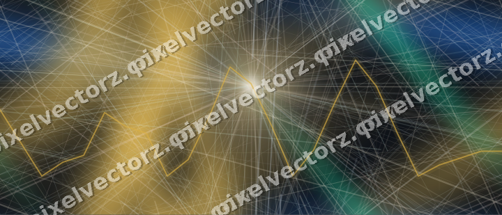 Nahtloser Neon Diagramm Hintergrund in Bernstein und Grün