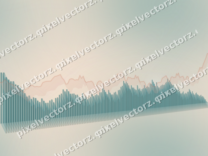 Nahtloser Pastell Diagramm Hintergrund in Dunkelpetrol und Orange