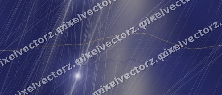 Nahtloser Neon Diagramm Hintergrund in Dunkelblau und Bernstein