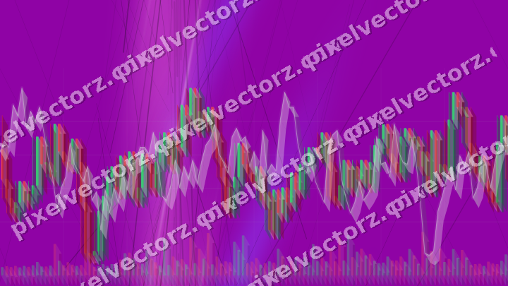 Nahtloser Neon Diagramm Hintergrund in Violett und Blau