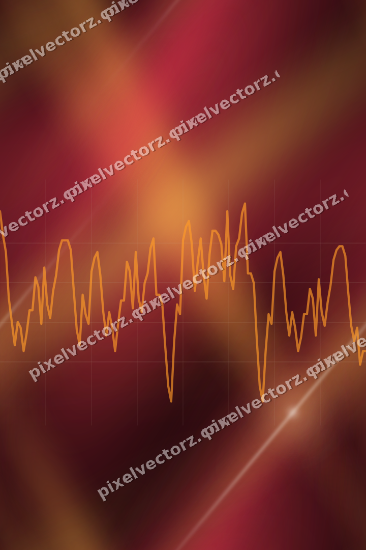 Nahtloser Neon Diagramm Hintergrund in Orange und Bernstein