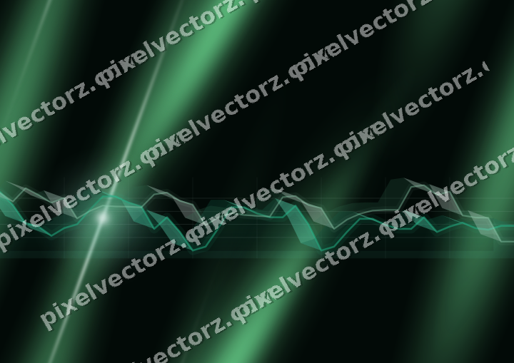 Nahtloser Neon Diagramm Hintergrund in Grün und Petrol