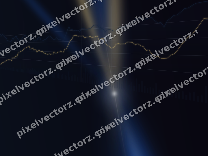 Leuchtender Neon Diagramm Hintergrund in Blau und Bernstein