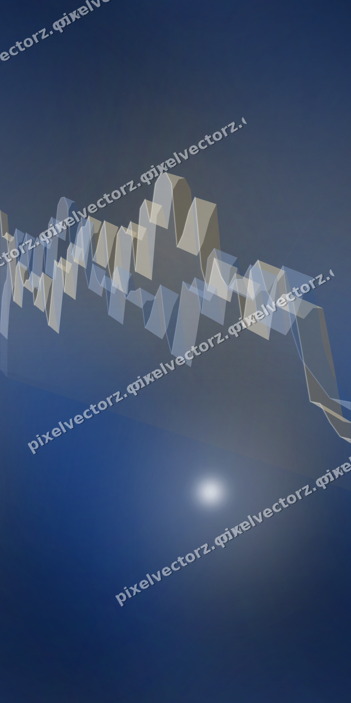 Nahtloser Neon Diagramm Hintergrund in Blau und Bernstein