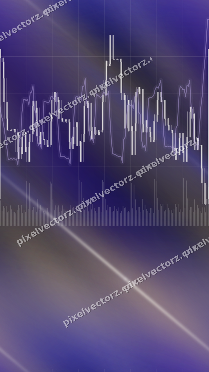 Nahtloser Neon Diagramm Hintergrund in Blau und Violett