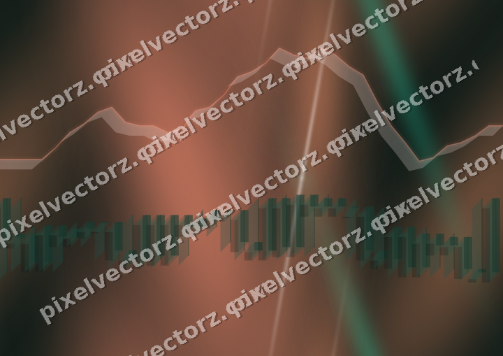 Nahtloser Neon Diagramm Hintergrund in Grün und Orange