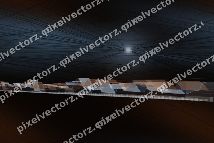 Nahtloser Neon Diagramm Hintergrund in Blau und Orange