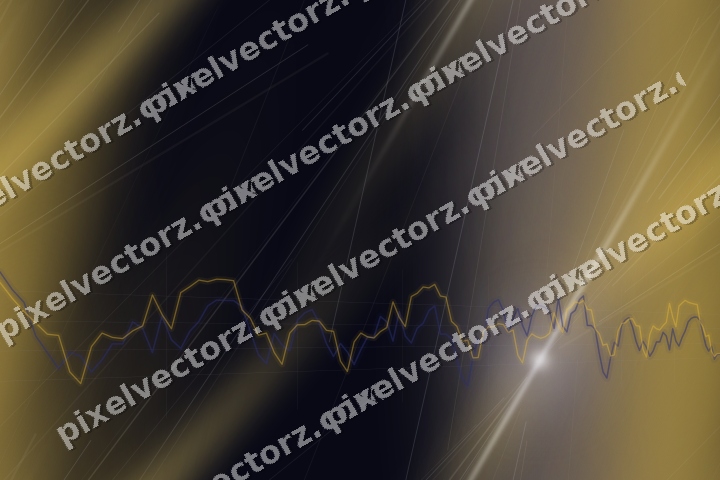 Nahtloser Neon Diagramm Hintergrund in Blau und Bernstein