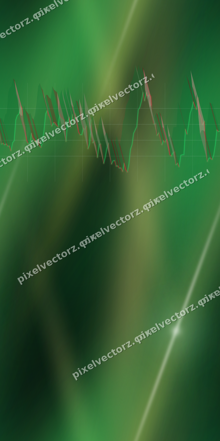 Nahtloser Neon Diagramm Hintergrund in Grün und Bernstein