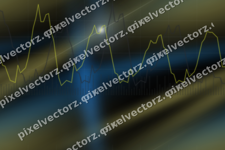 Nahtloser Neon Diagramm Hintergrund in Blau und Gelb